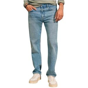 Faherty Slim-Straight Organic Cotton Denim Sandy Point Wash Jeans 30 x 30